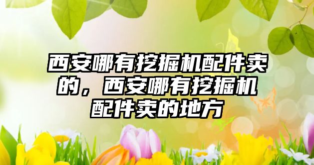 西安哪有挖掘機(jī)配件賣的，西安哪有挖掘機(jī)配件賣的地方