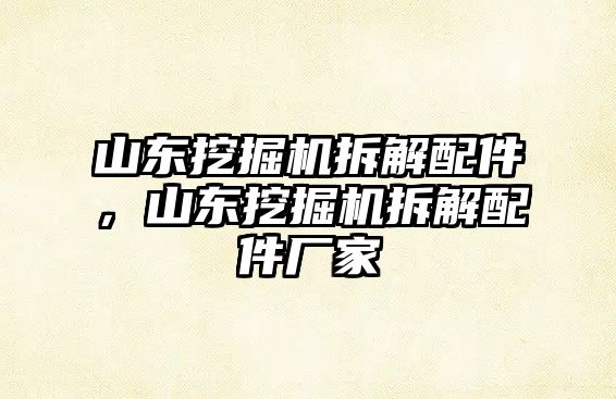 山東挖掘機拆解配件，山東挖掘機拆解配件廠家