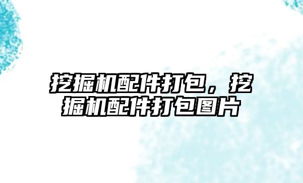 挖掘機配件打包，挖掘機配件打包圖片