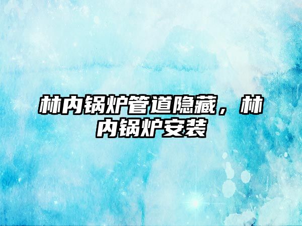林內(nèi)鍋爐管道隱藏，林內(nèi)鍋爐安裝