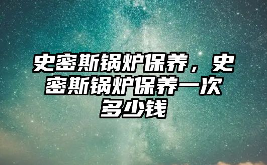 史密斯鍋爐保養(yǎng)，史密斯鍋爐保養(yǎng)一次多少錢