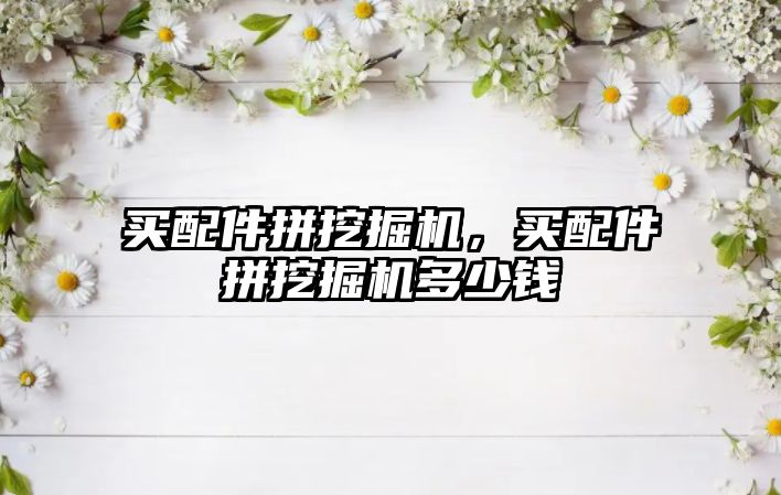 買配件拼挖掘機(jī)，買配件拼挖掘機(jī)多少錢