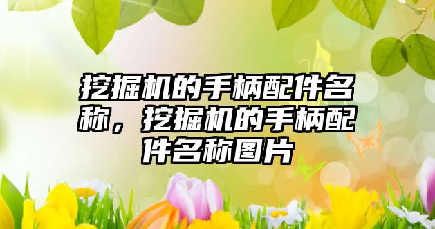 挖掘機(jī)的手柄配件名稱，挖掘機(jī)的手柄配件名稱圖片