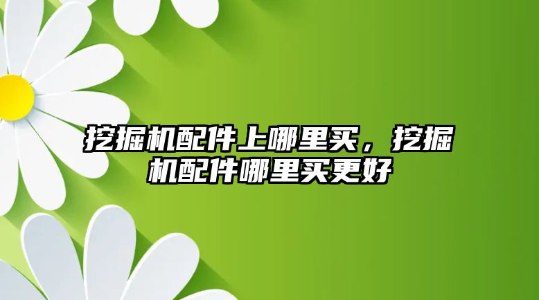 挖掘機(jī)配件上哪里買，挖掘機(jī)配件哪里買更好
