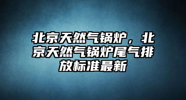 北京天然氣鍋爐，北京天然氣鍋爐尾氣排放標(biāo)準(zhǔn)最新