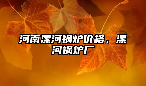 河南漯河鍋爐價格，漯河鍋爐廠