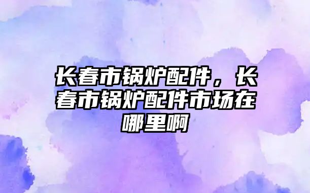 長(zhǎng)春市鍋爐配件，長(zhǎng)春市鍋爐配件市場(chǎng)在哪里啊
