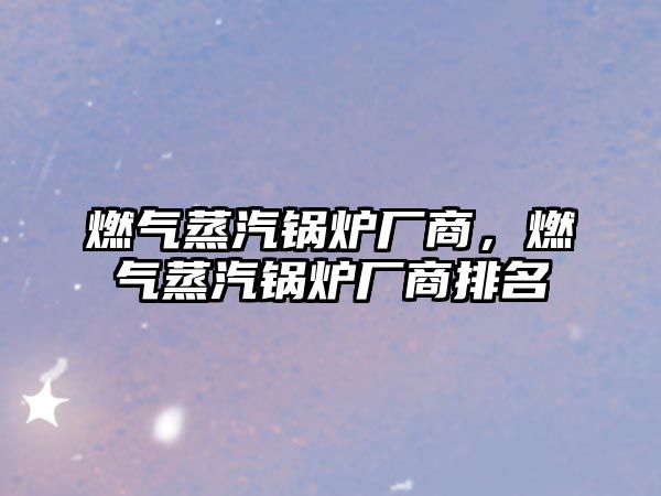 燃?xì)庹羝仩t廠商，燃?xì)庹羝仩t廠商排名