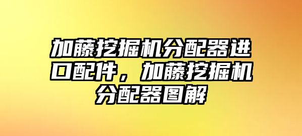 加藤挖掘機分配器進口配件，加藤挖掘機分配器圖解
