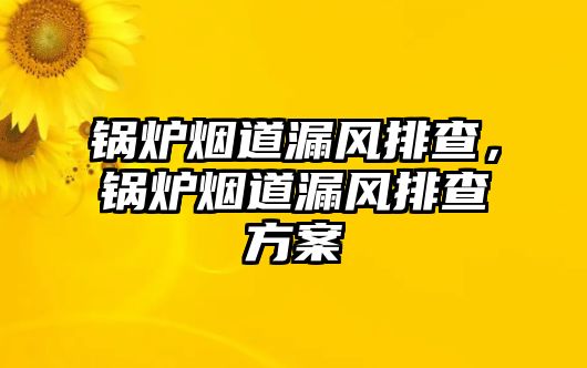 鍋爐煙道漏風(fēng)排查，鍋爐煙道漏風(fēng)排查方案